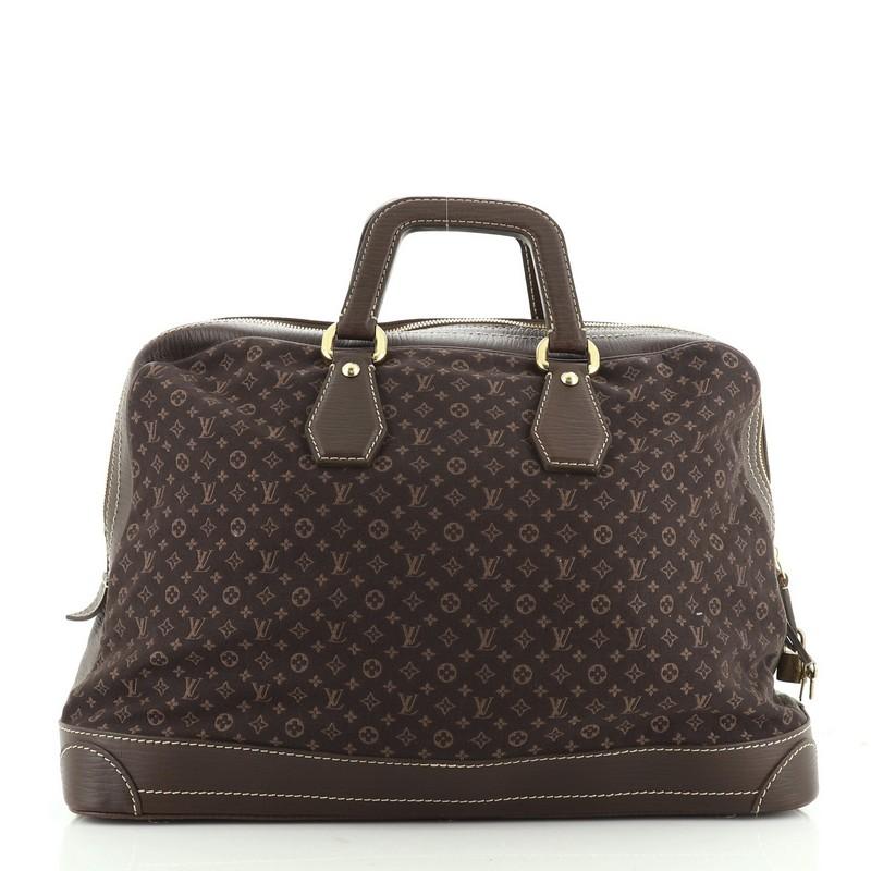 Black Louis Vuitton Isfahan Carryall Handbag Mini Lin 