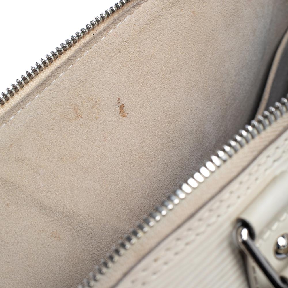 Louis Vuitton Alma GM Tasche aus elfenbeinfarbenem Epi Leder im Angebot 8