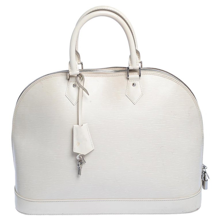 LV Alma BB Epi Leather ( Quartz White), Luxury, Bags & Wallets on