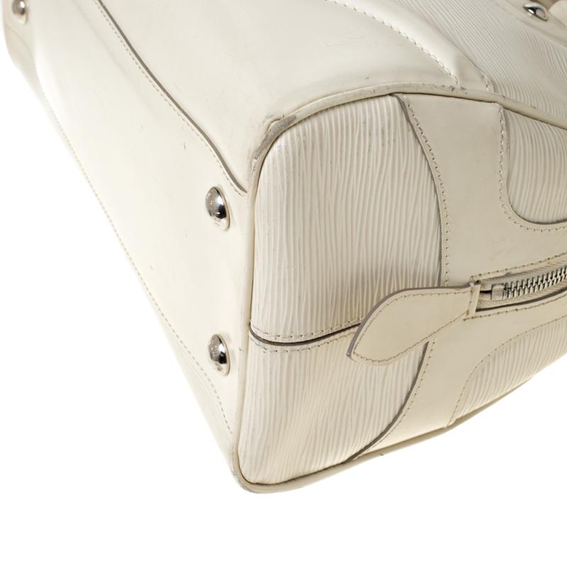Louis Vuitton Ivorie Epi Leather Bowling Montaigne GM Bag 5