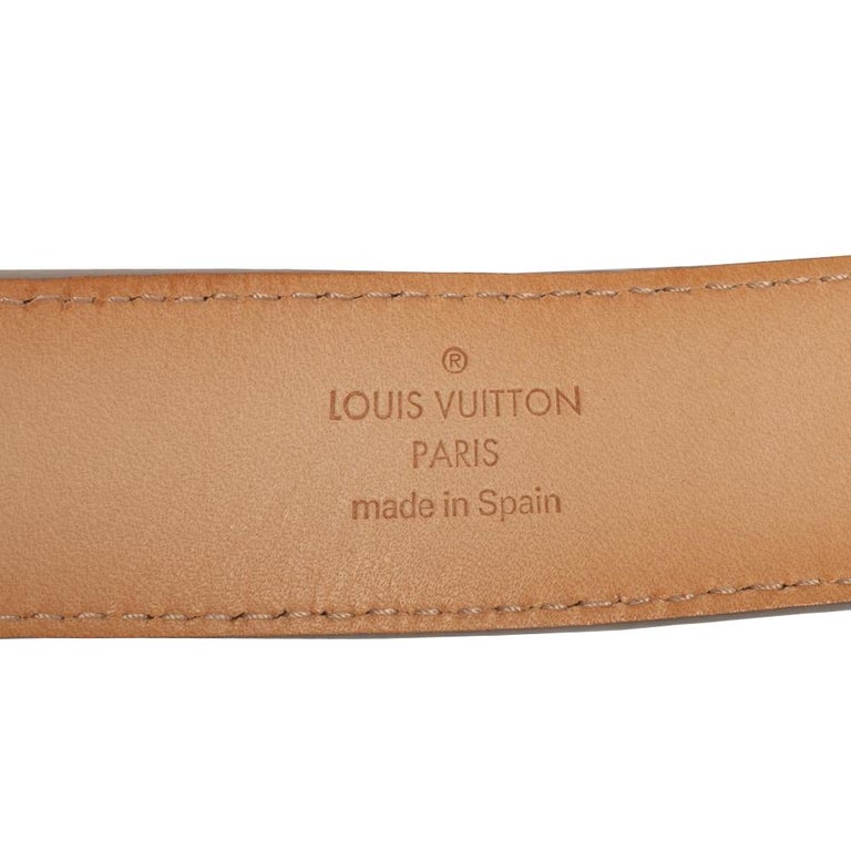 Louis Vuitton Ivorie Epi Leather LV Initiales Belt 80CM Louis Vuitton