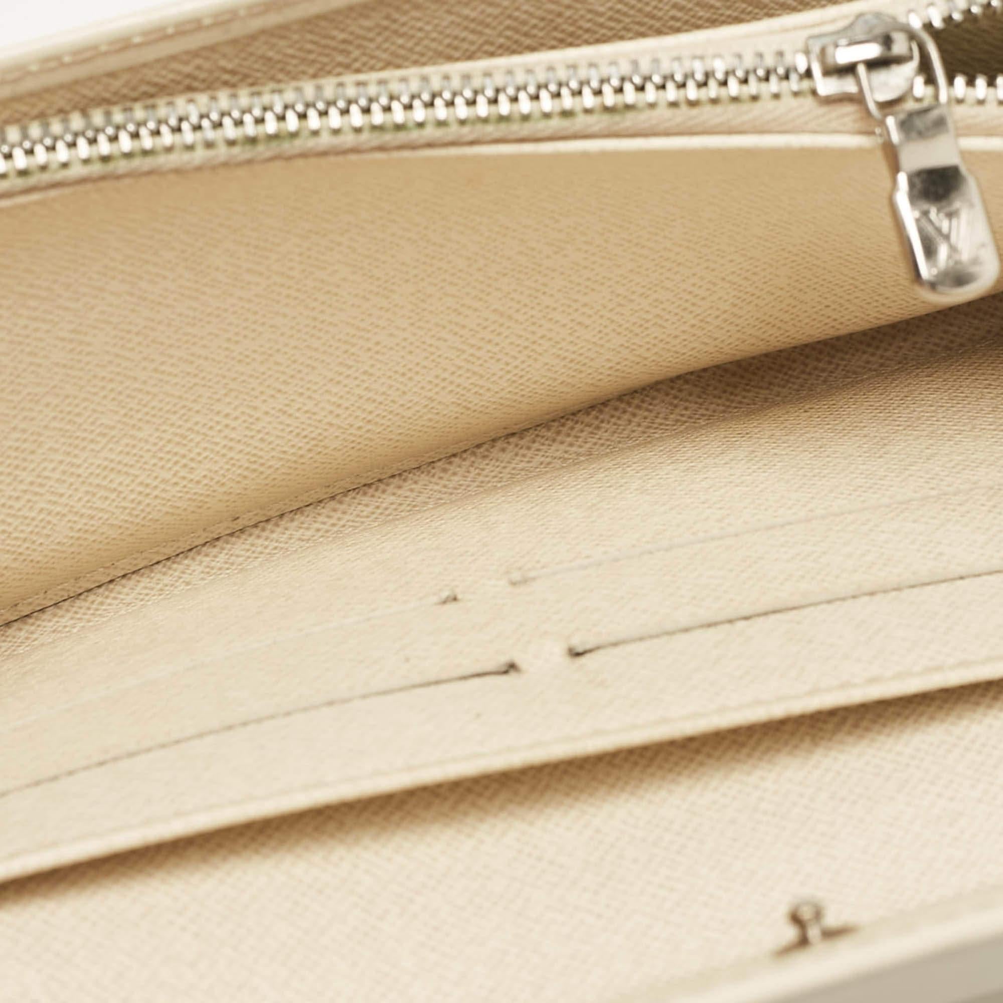 Beige Portafoglio Louis Vuitton Ivorie Epi in pelle Sarah in vendita