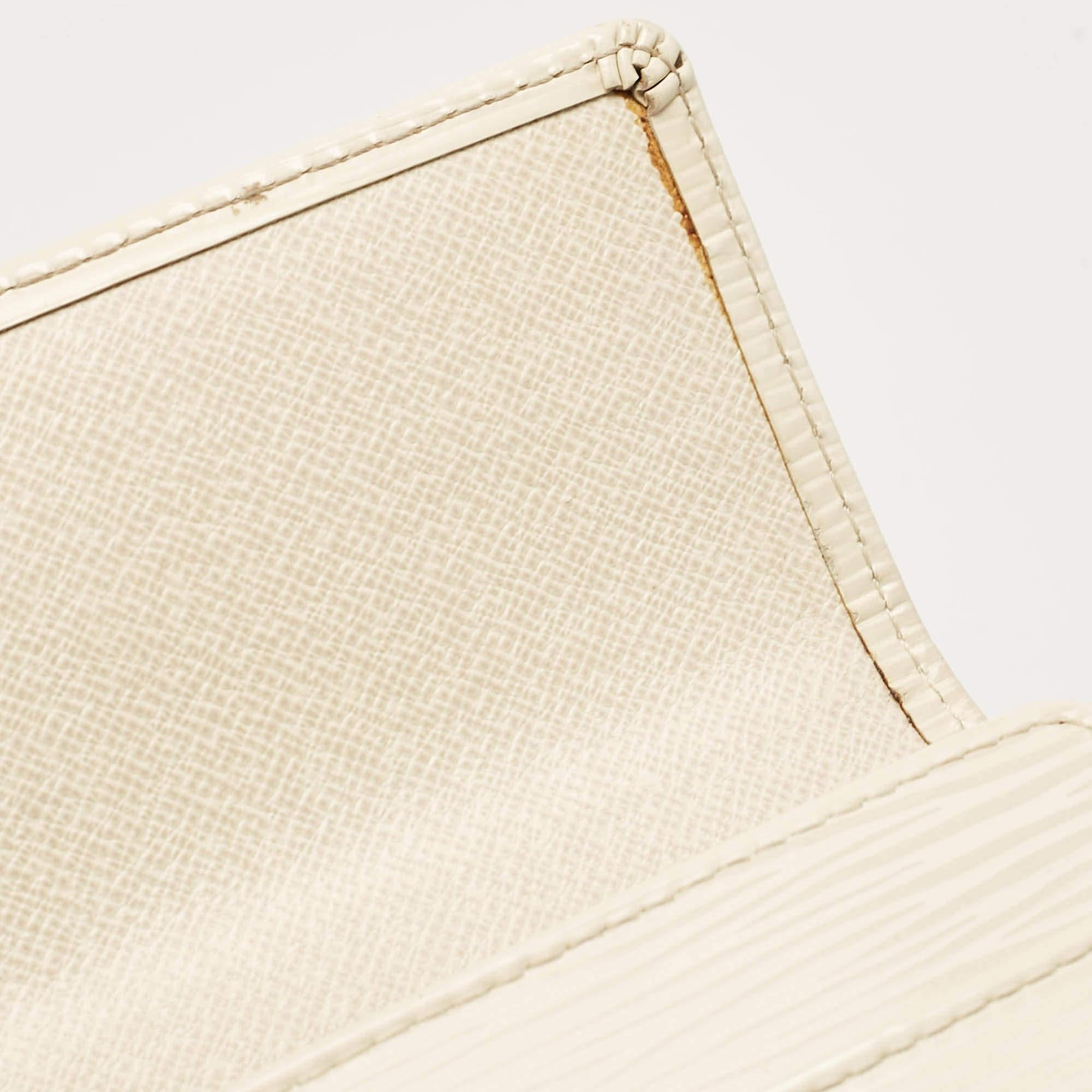 Portafoglio Louis Vuitton Ivorie Epi in pelle Sarah in vendita 1