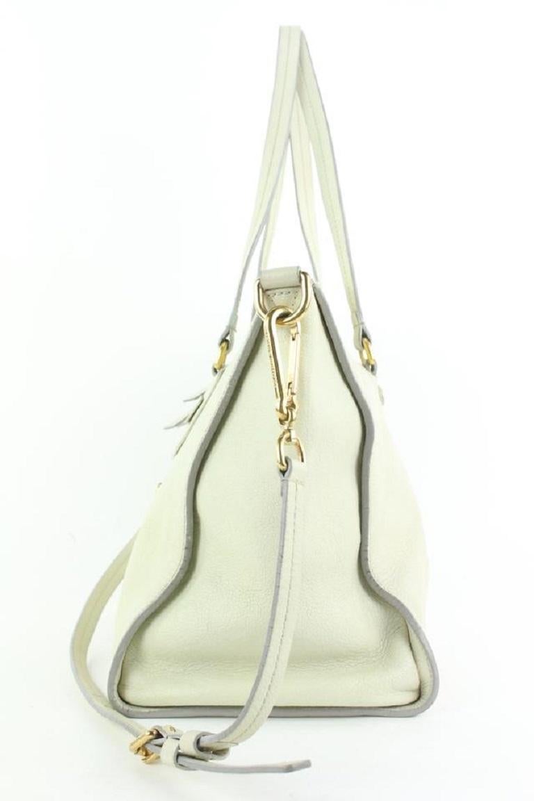 Louis Vuitton Ivory Empreinte Leather Lumineuse PM 2way Convertible Zip Bag For Sale 1