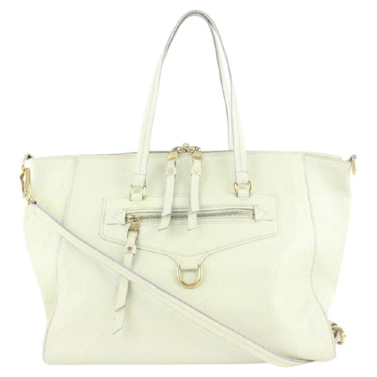Louis Vuitton Ivory Empreinte Leather Lumineuse PM 2way Convertible Zip Bag