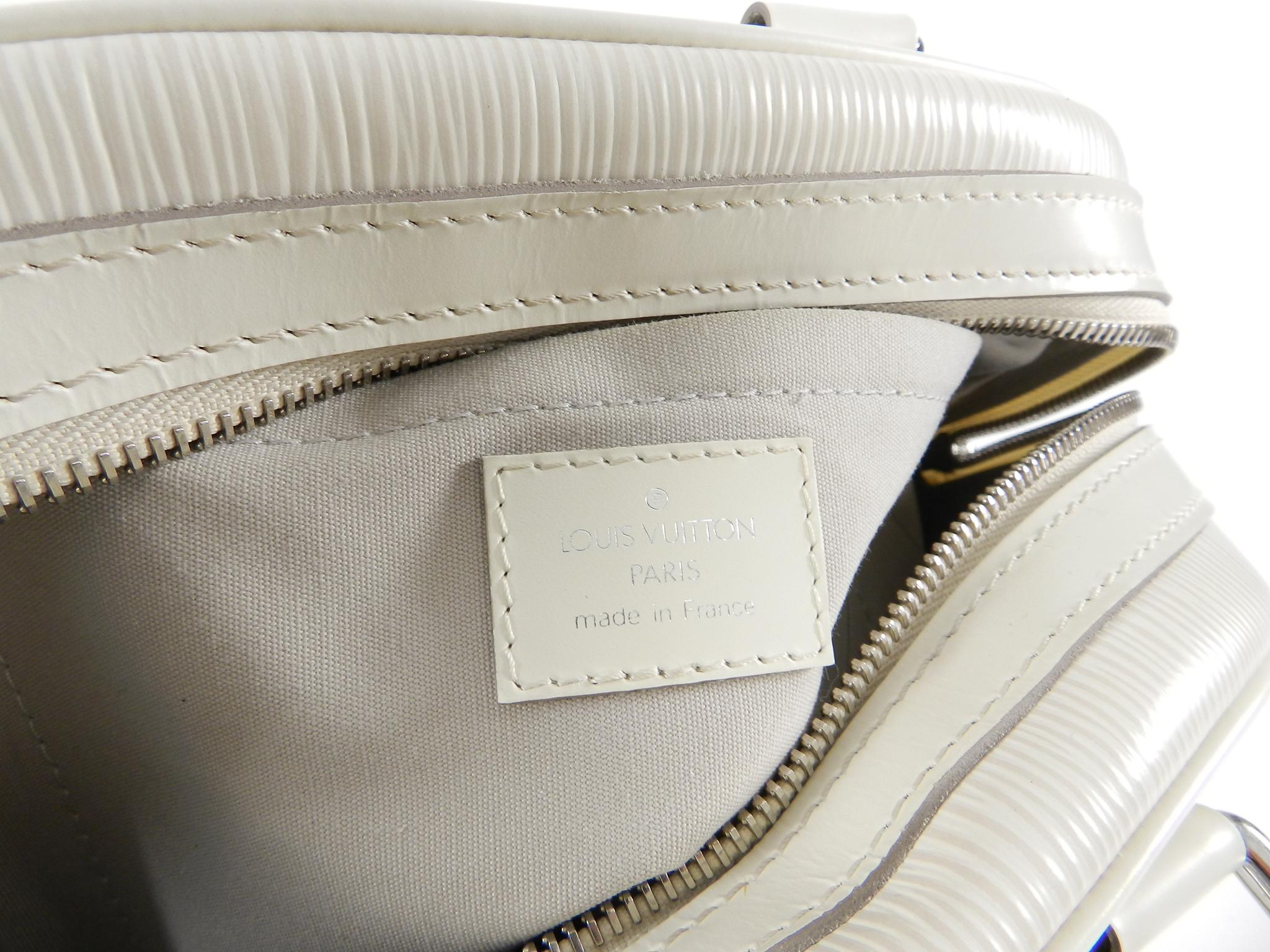 Louis Vuitton Ivory Epi Bowling Montaigne PM Bag 5