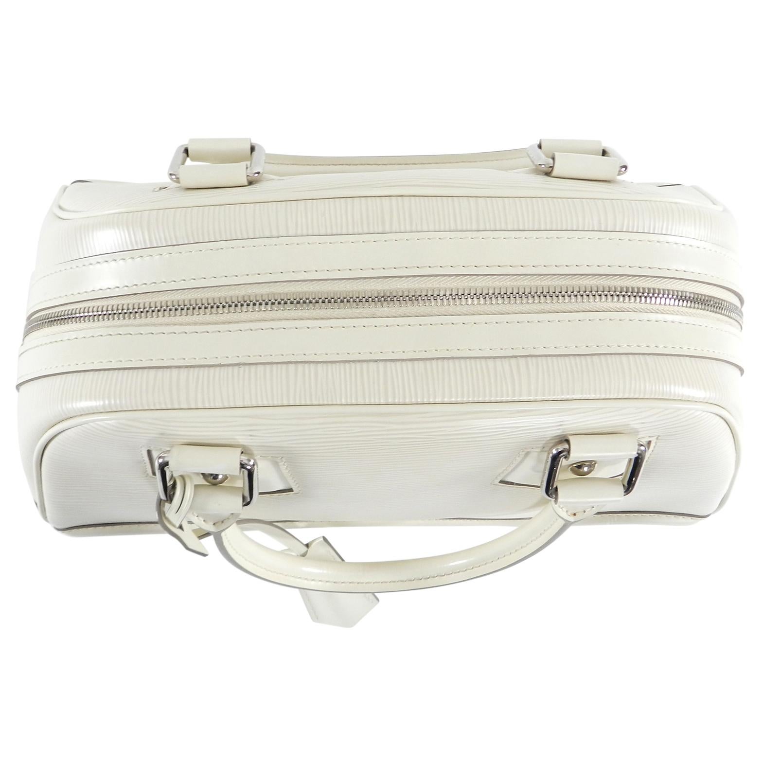 Women's Louis Vuitton Ivory Epi Bowling Montaigne PM Bag