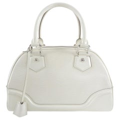 Louis Vuitton Ivory Epi Bowling Montaigne PM Bag