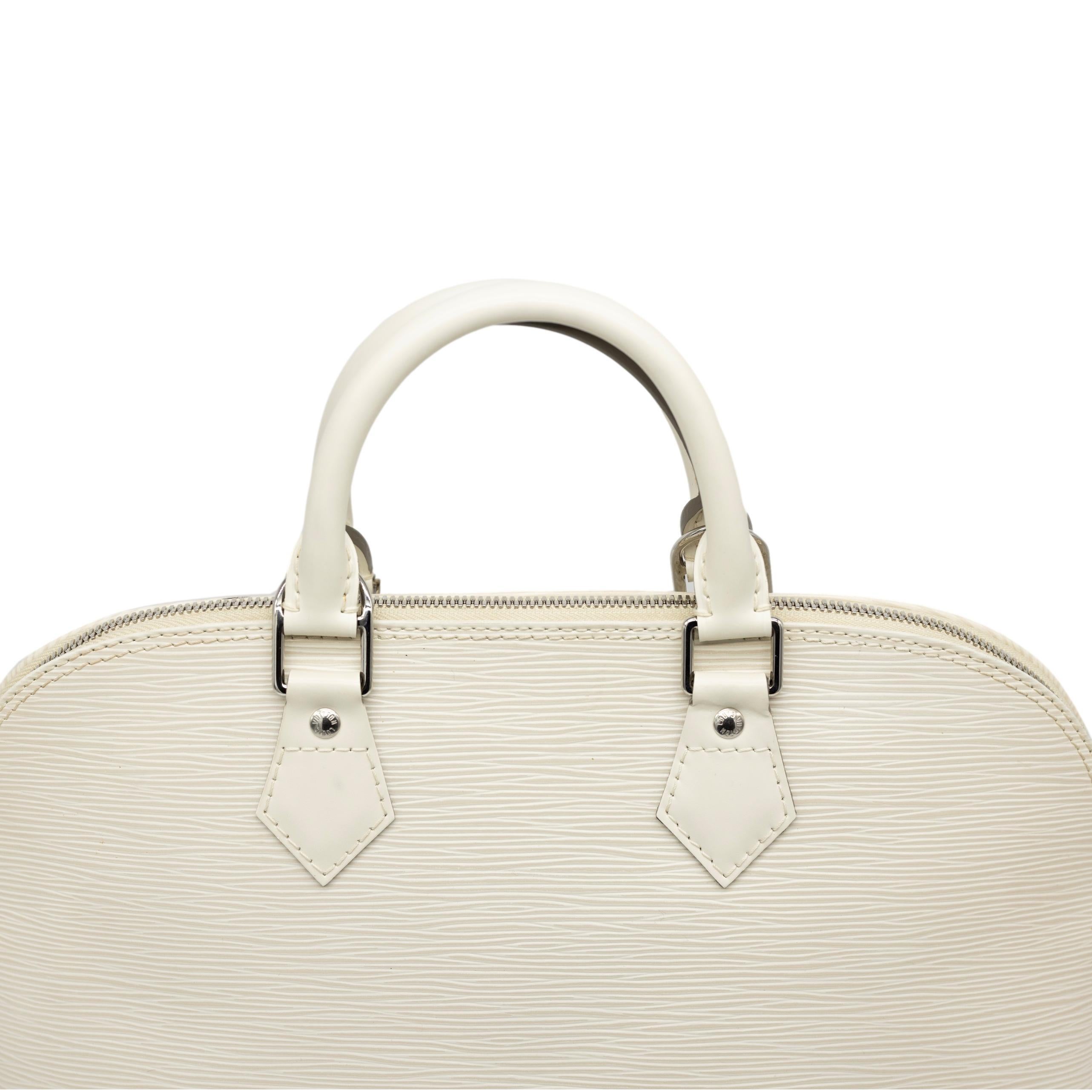 Louis Vuitton Ivory EPI Leather Alma PM Top Handle Bag, 2008 3