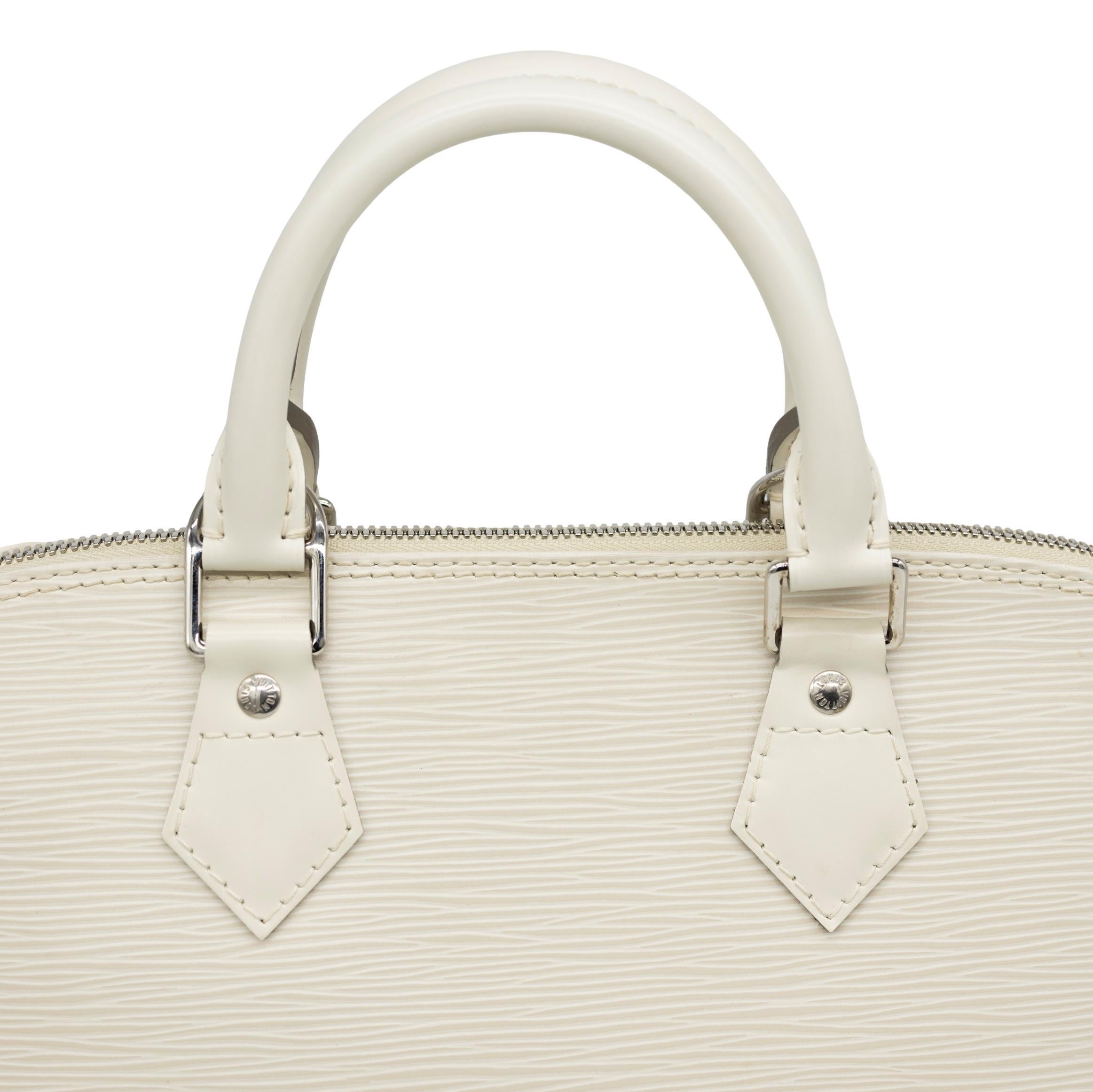 Louis Vuitton Ivory EPI Leather Alma PM Top Handle Bag, 2008 4