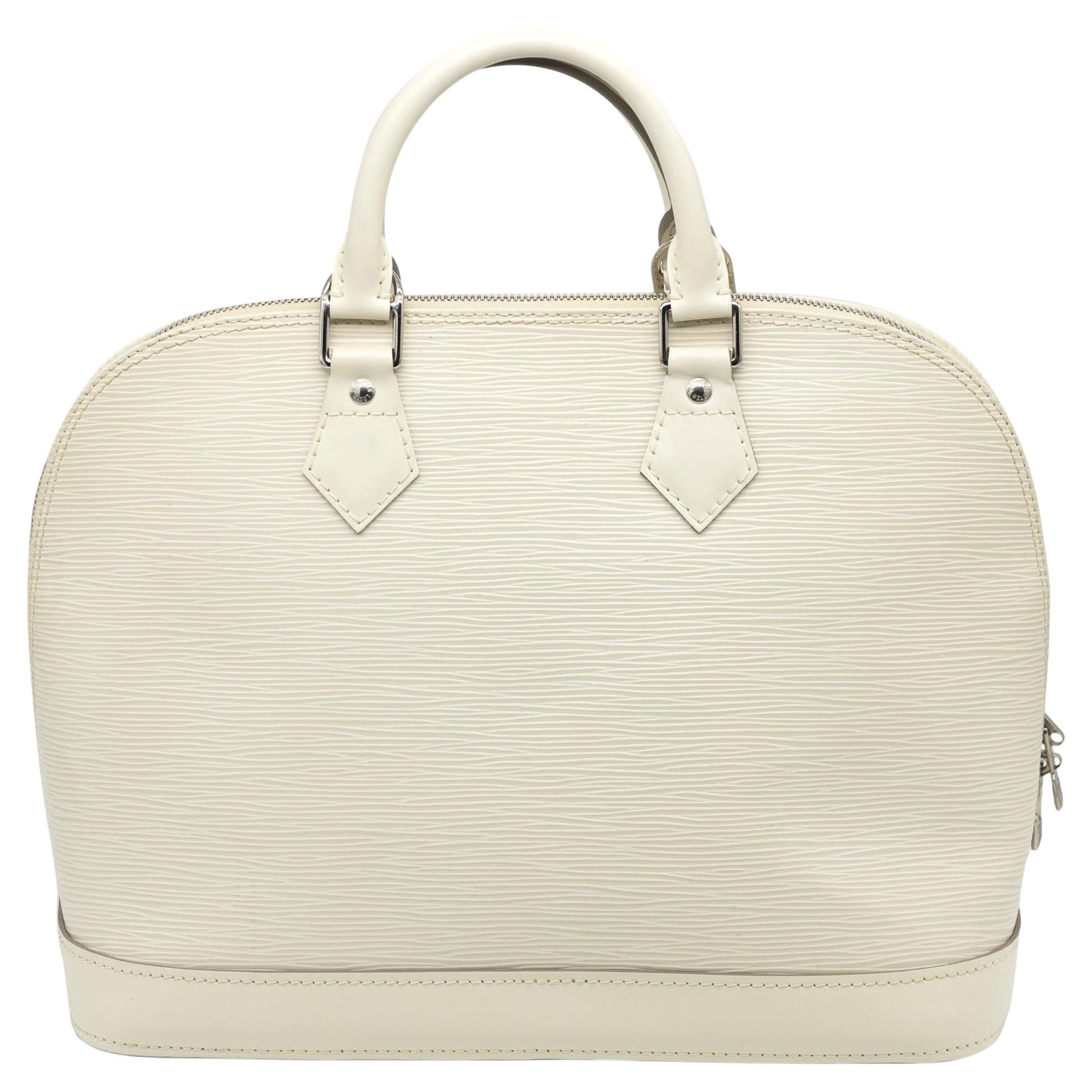 Louis Vuitton Ivory EPI Leather Alma PM Top Handle Bag, 2008