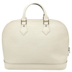 Used Louis Vuitton Ivory EPI Leather Alma PM Top Handle Bag, 2008