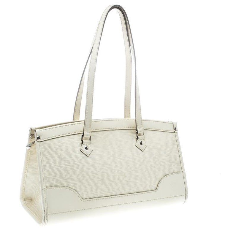 Louis Vuitton Ivory Epi Leather Madeleine PM Bag For Sale at 1stDibs