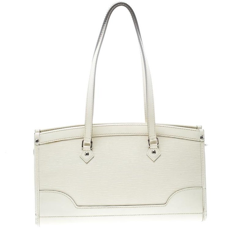 Louis Vuitton Ivory Epi Leather Madeleine PM Bag For Sale at 1stdibs