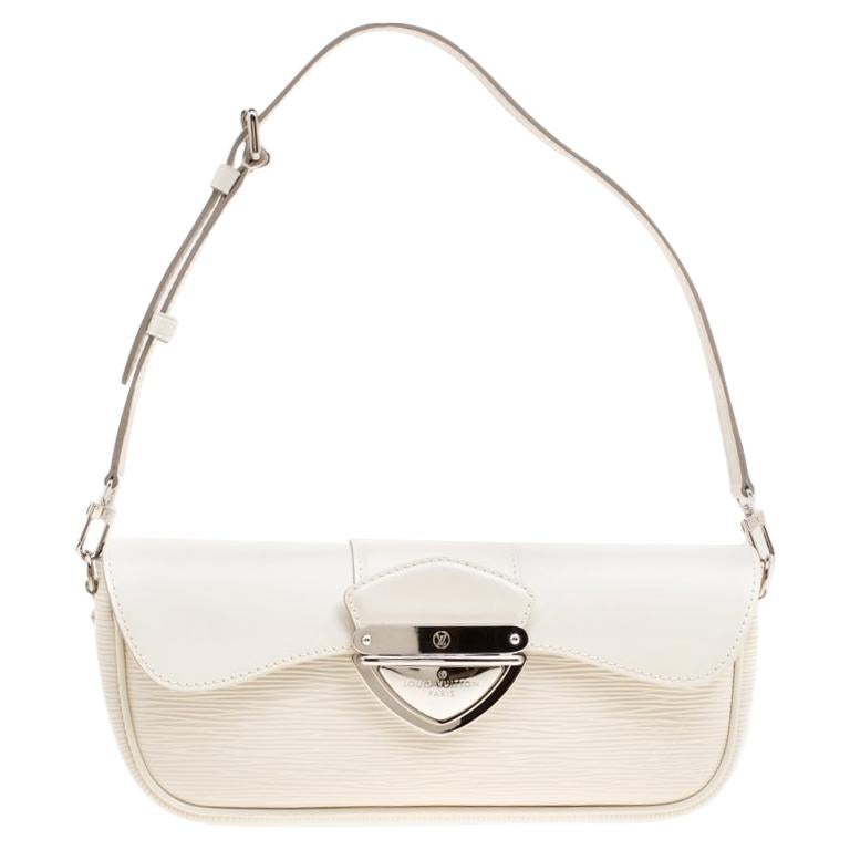 Louis Vuitton Ivory Epi Leather Montaigne Clutch Bag For Sale at ...
