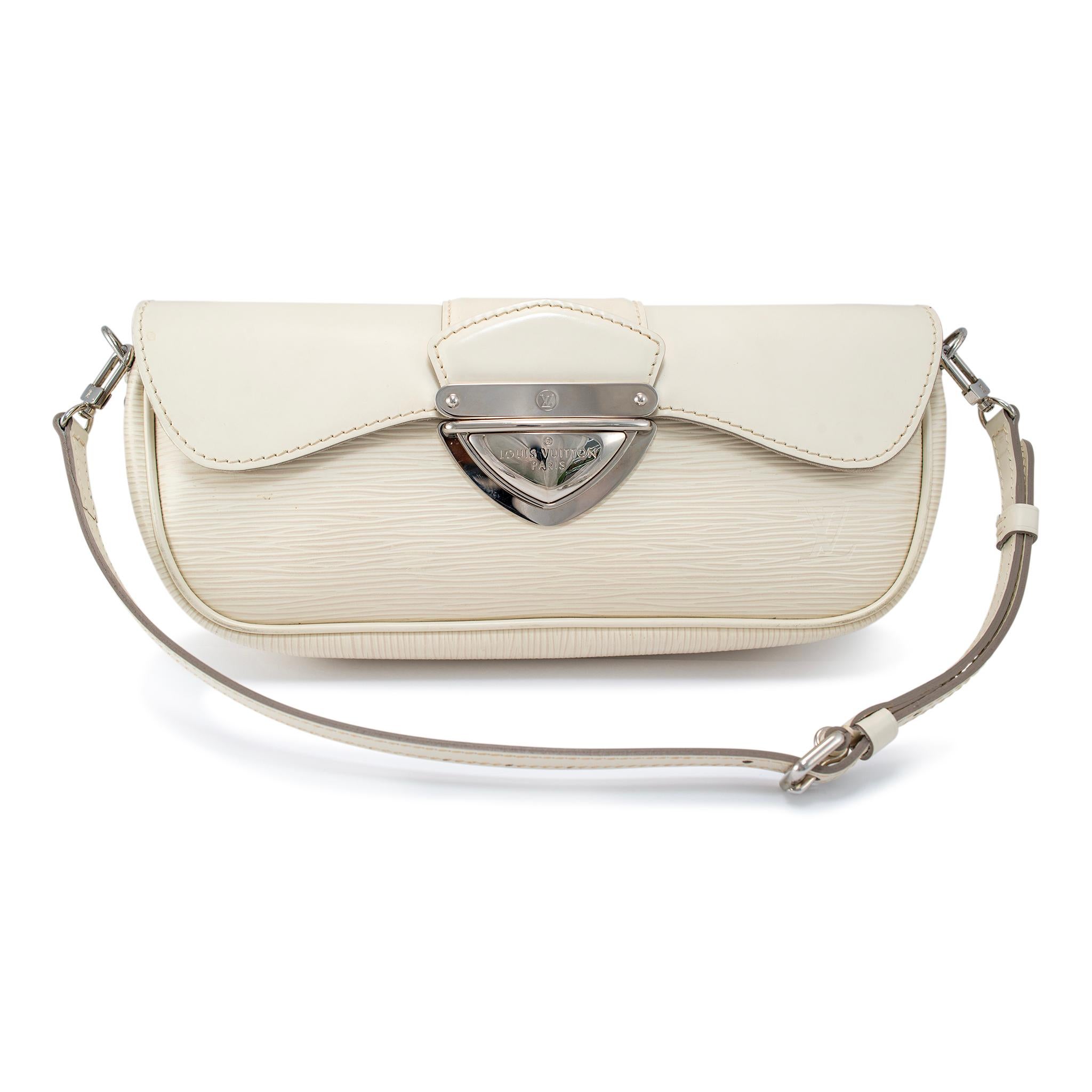 Louis Vuitton Ivory Epi Leather Montaigne M5929J Shoulder Clutch Bag 7