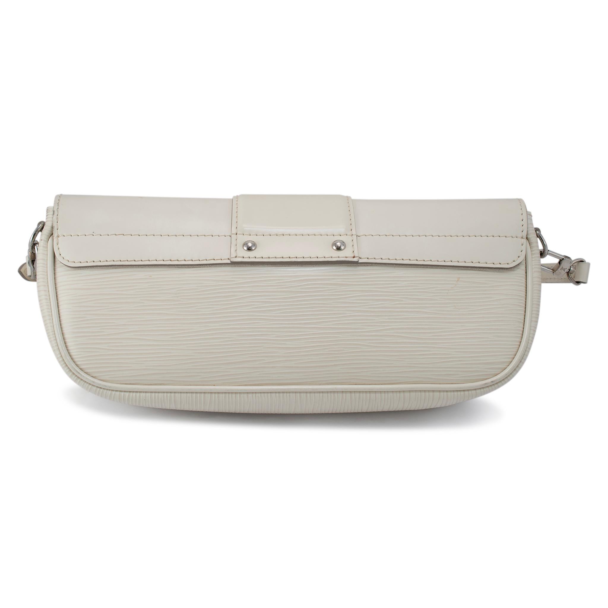 Louis Vuitton Ivory Epi Leather Montaigne M5929J Shoulder Clutch Bag 4