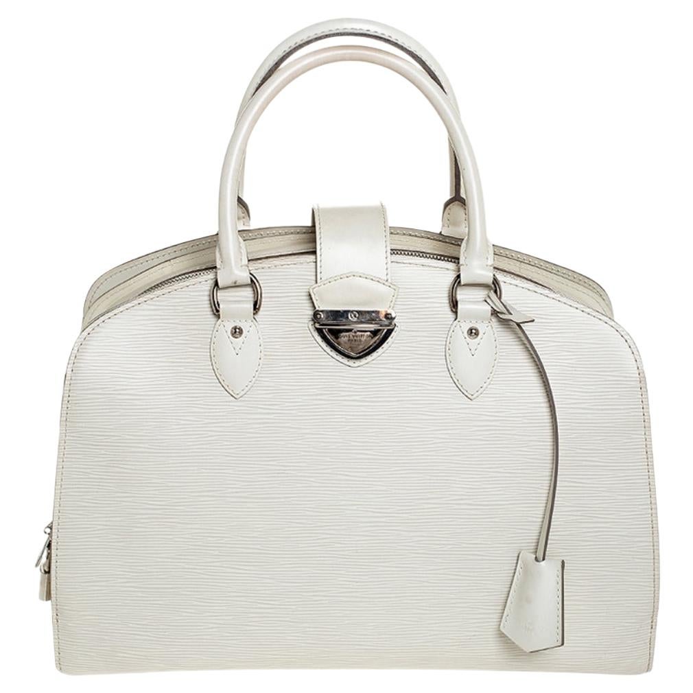 Louis Vuitton Ivory Epi Leather Pont Neuf GM Bag For Sale at