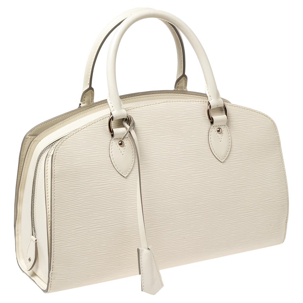 Beige Louis Vuitton Ivory Epi Leather Pont Neuf PM Bag