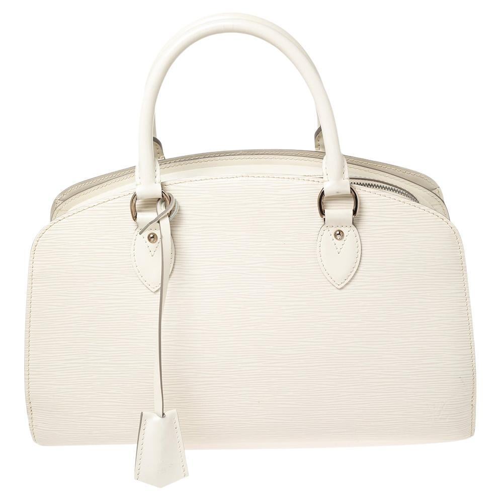 Pont neuf leather handbag Louis Vuitton White in Leather - 25690482