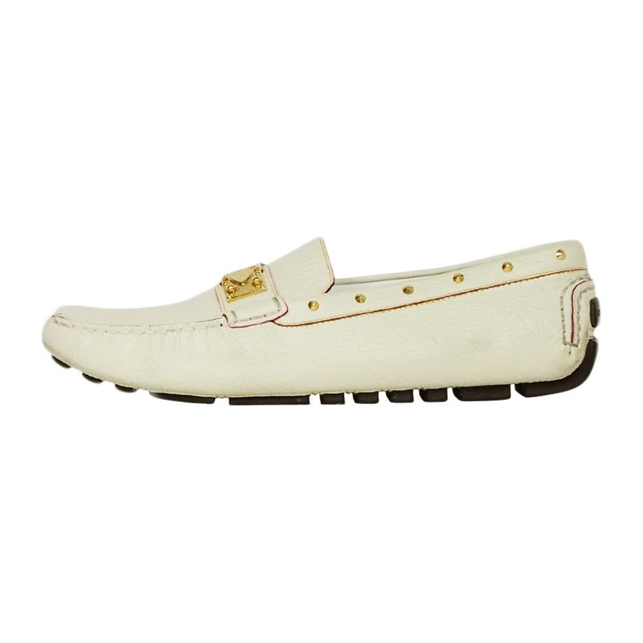 Louis Vuitton Ivory Goatskin Leather 