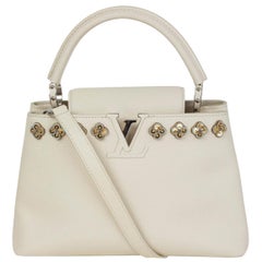 LOUIS VUITTON ivory leather 2018 CAPUCINES PM HANAMI Shoulder Bag LTD ED