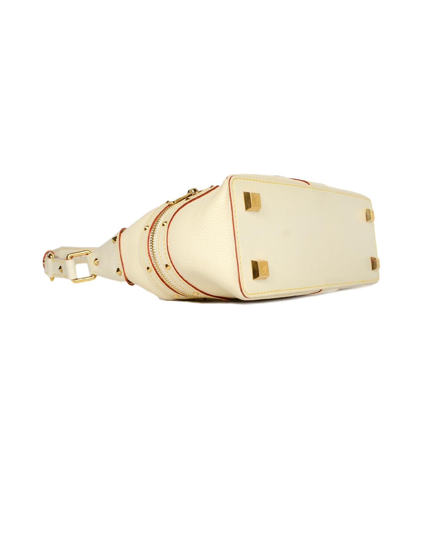 Women's Louis Vuitton Ivory Leather L'Impetueux Suhali Shoulder Bag