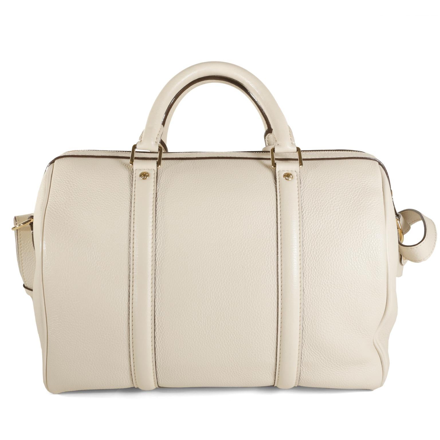 Beige Louis Vuitton Ivory Leather Sophia Coppola SC Bag