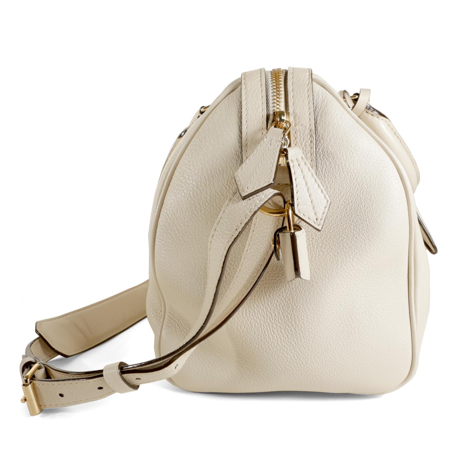 Women's Louis Vuitton Ivory Leather Sophia Coppola SC Bag