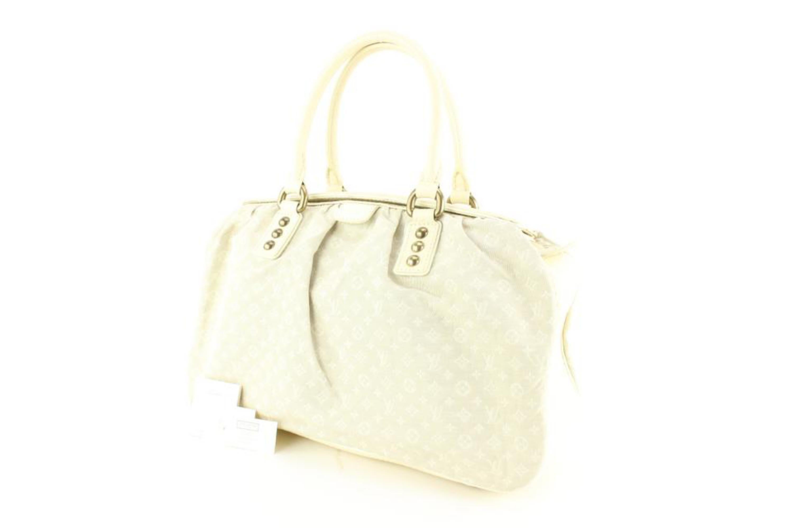 Louis Vuitton Ivory Monogram Mini Lin Trapeze GM 62lk614s 4