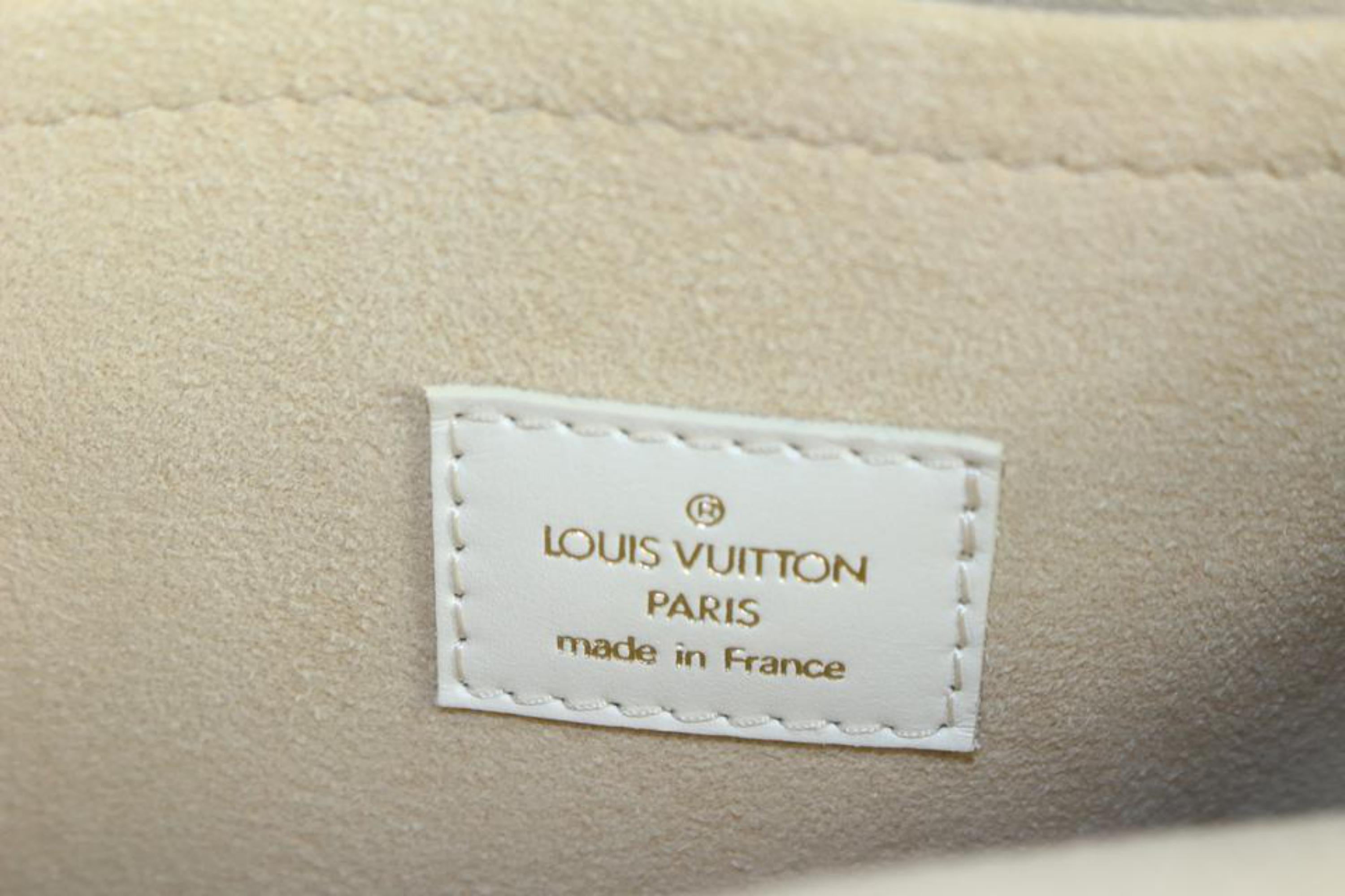 Louis Vuitton Ivory Monogram Mini Lin Trapeze GM 62lk614s 2