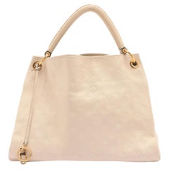 Louis Vuitton Artsy MM Monogram Empreinte Leather Beige Hobo ref