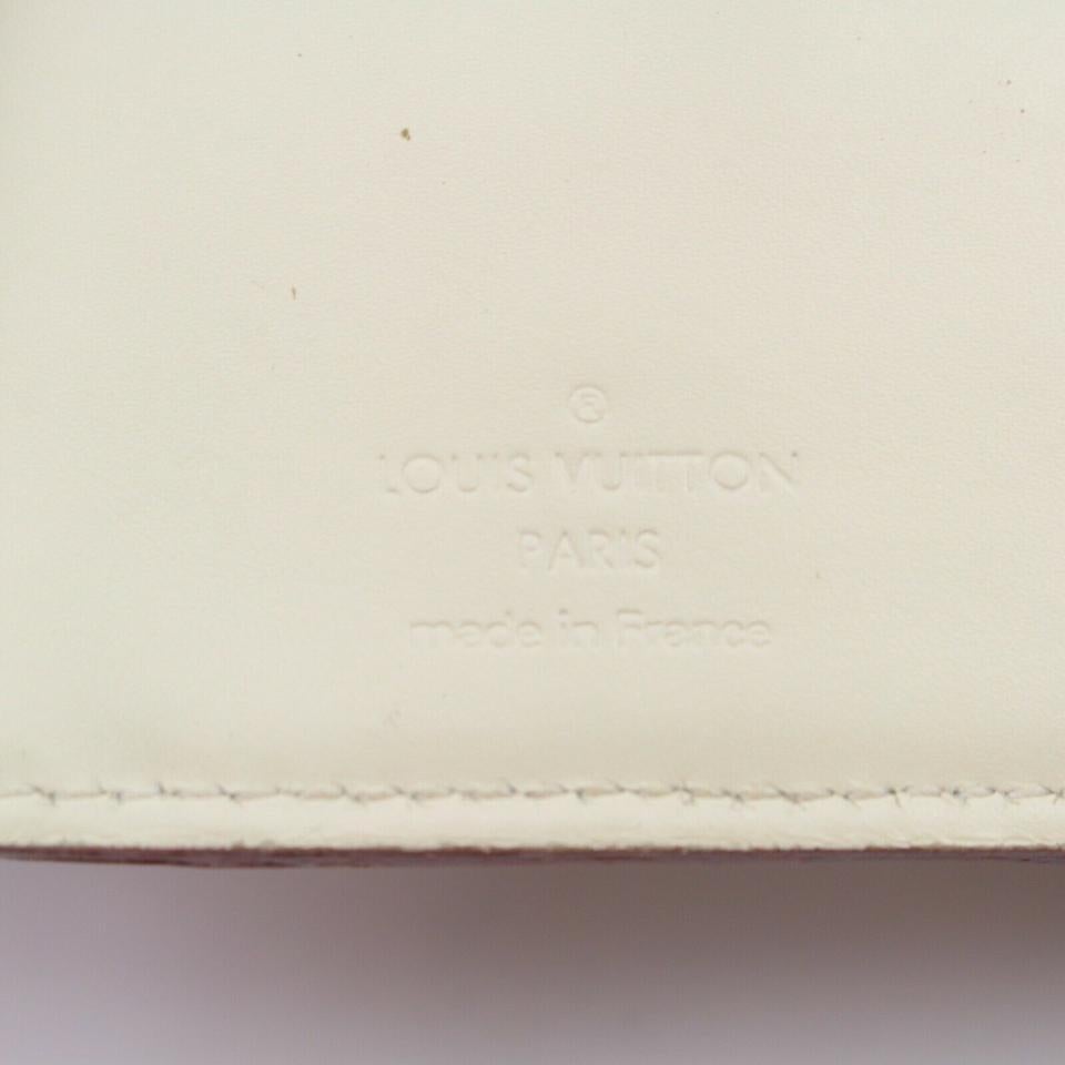 Louis Vuitton Ivory Suhali Leather Le Somptueux Compact Portefeuille Wallet For Sale 3