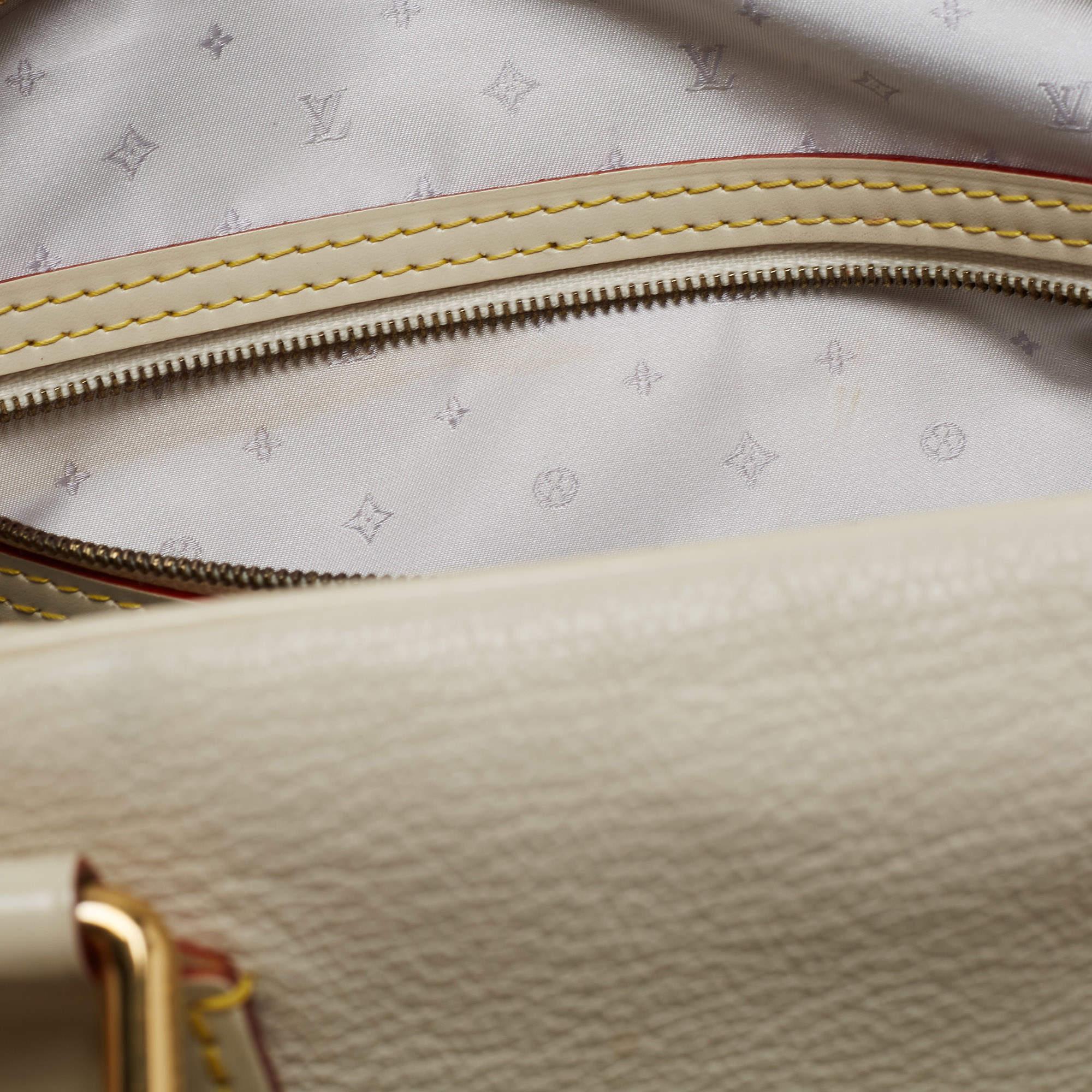 Louis Vuitton Ivory Suhali Leather Limited Edition Le Superbe Bag 9