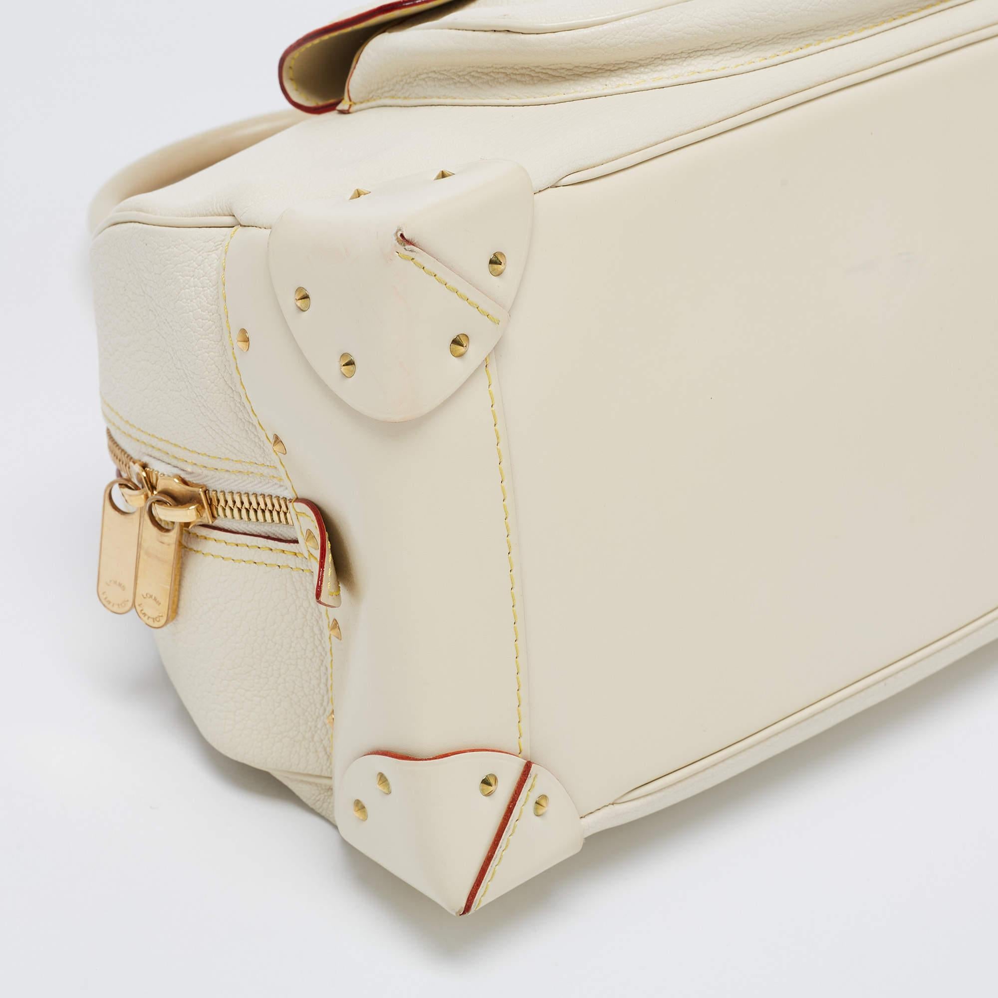 Louis Vuitton Ivory Suhali Leather Limited Edition Le Superbe Bag 3