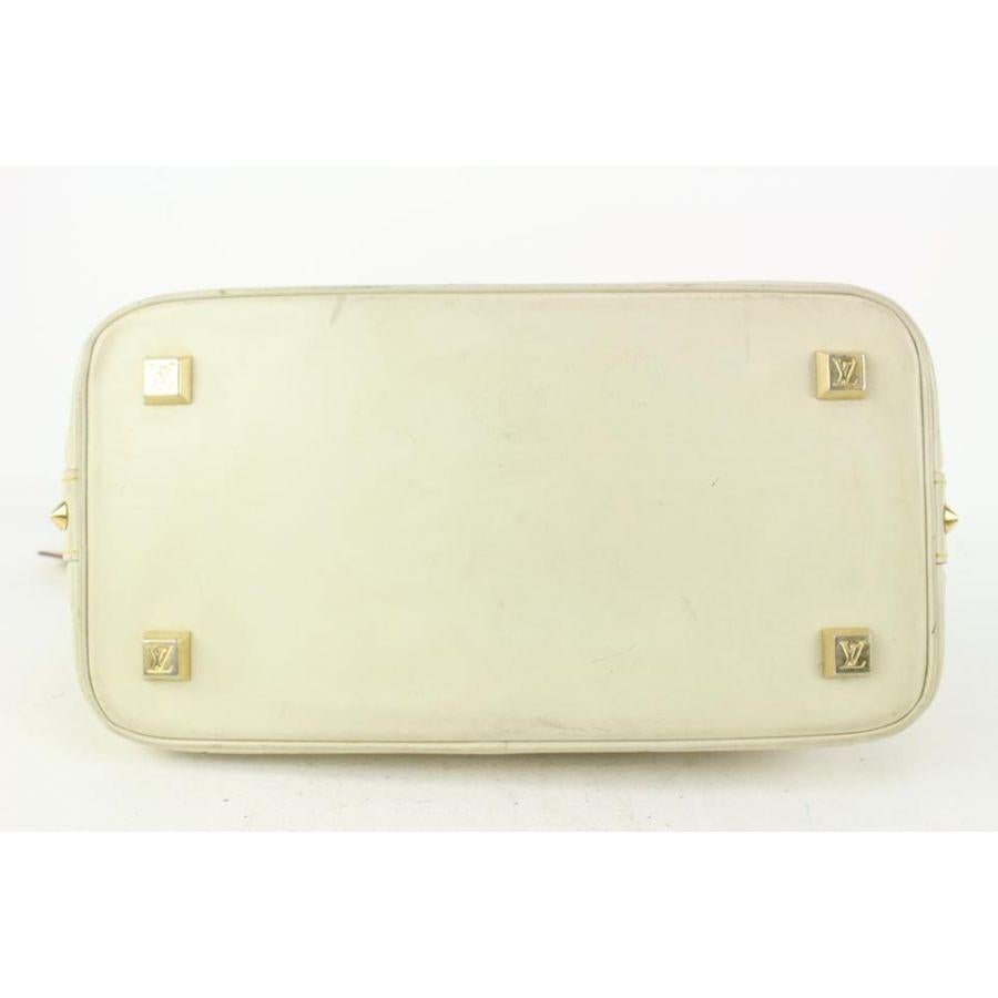 Louis Vuitton Ivory Suhali Leather Lockit PM Dome Bag 820lv88 For Sale 1