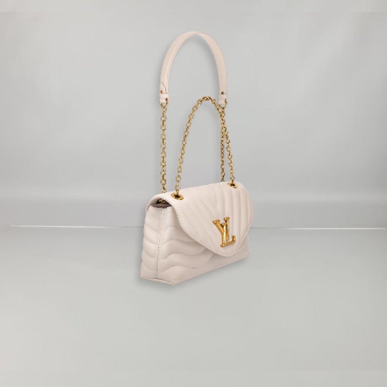 Louis Vuitton Ivory White New Wave MM Chain Bag at 1stDibs  louis vuitton  crossbody, louis vuitton new wave, lv new wave chain bag