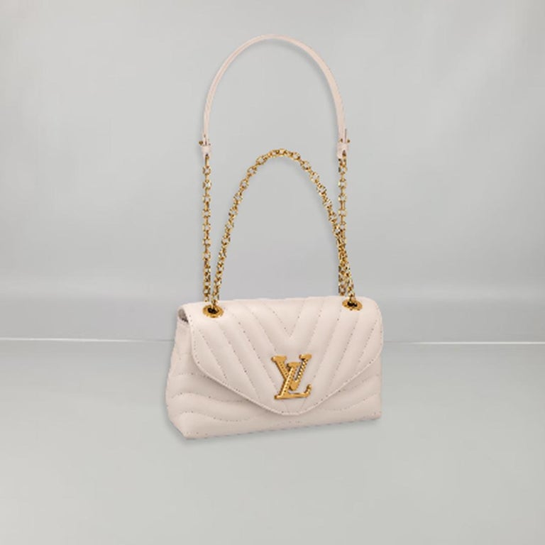 Louis Vuitton Ivory White New Wave MM Chain Bag at 1stDibs  louis vuitton  crossbody, louis vuitton new wave, lv new wave chain bag