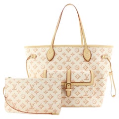 Louis Vuitton Ivory x Beige Monogram Fall for You Neverfull MM with Pouch 64lz84
