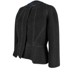 Louis Vuitton Jacket 3/4 Sleeve Matching Scarf Bead Detail 40 / 6