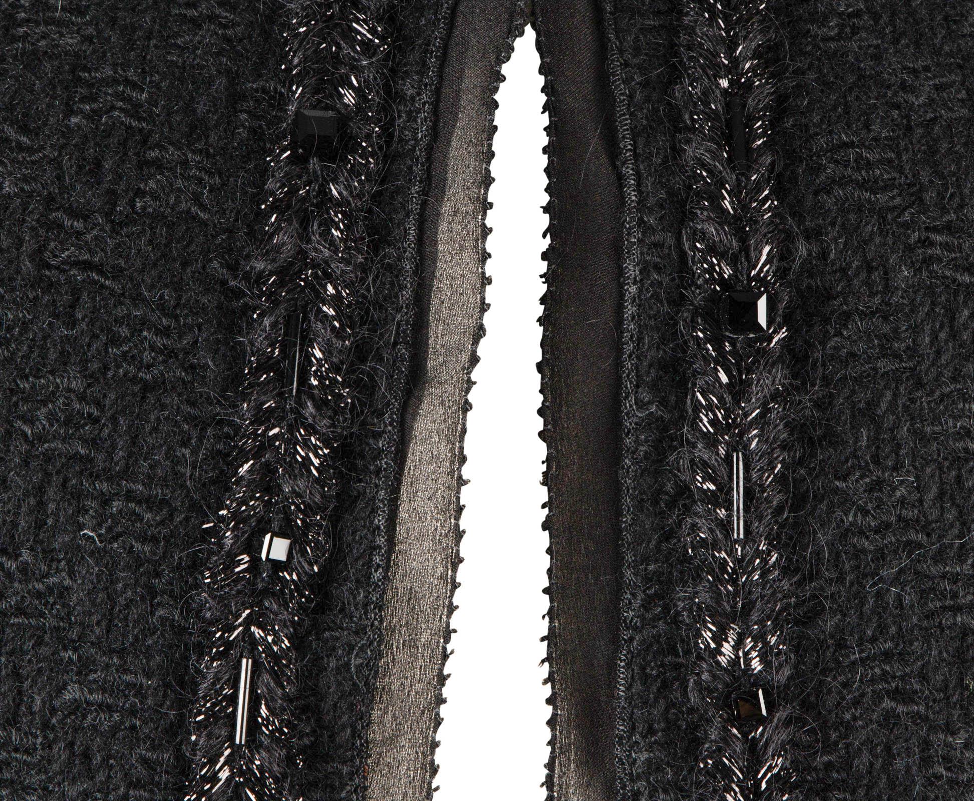 Louis Vuitton - Veste à manches 3/4 assortie avec écharpe et détails en perles, taille 40/6 en vente 4