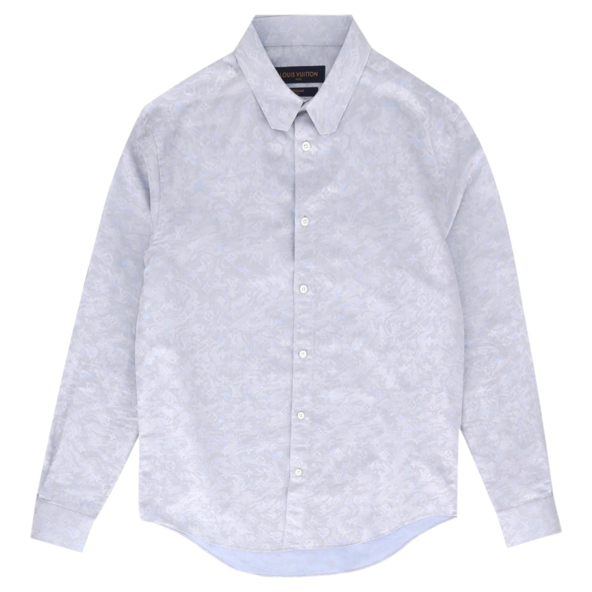 Louis Vuitton Jacquard Monogram Flower Cotton Shirt
