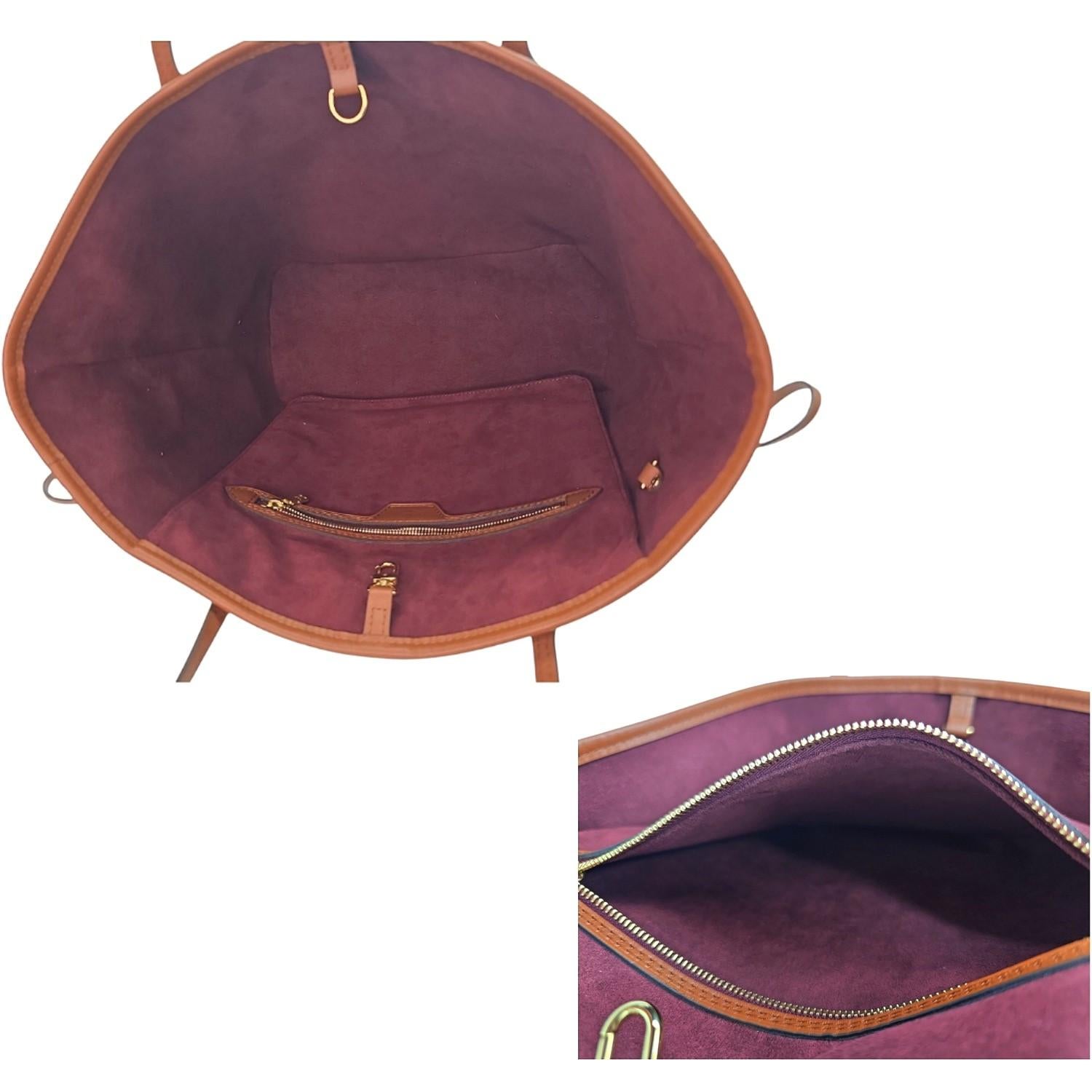Louis Vuitton Jacquard Since 1854 Neverfull MM Tote w/ Pouch Bordeaux For Sale 1