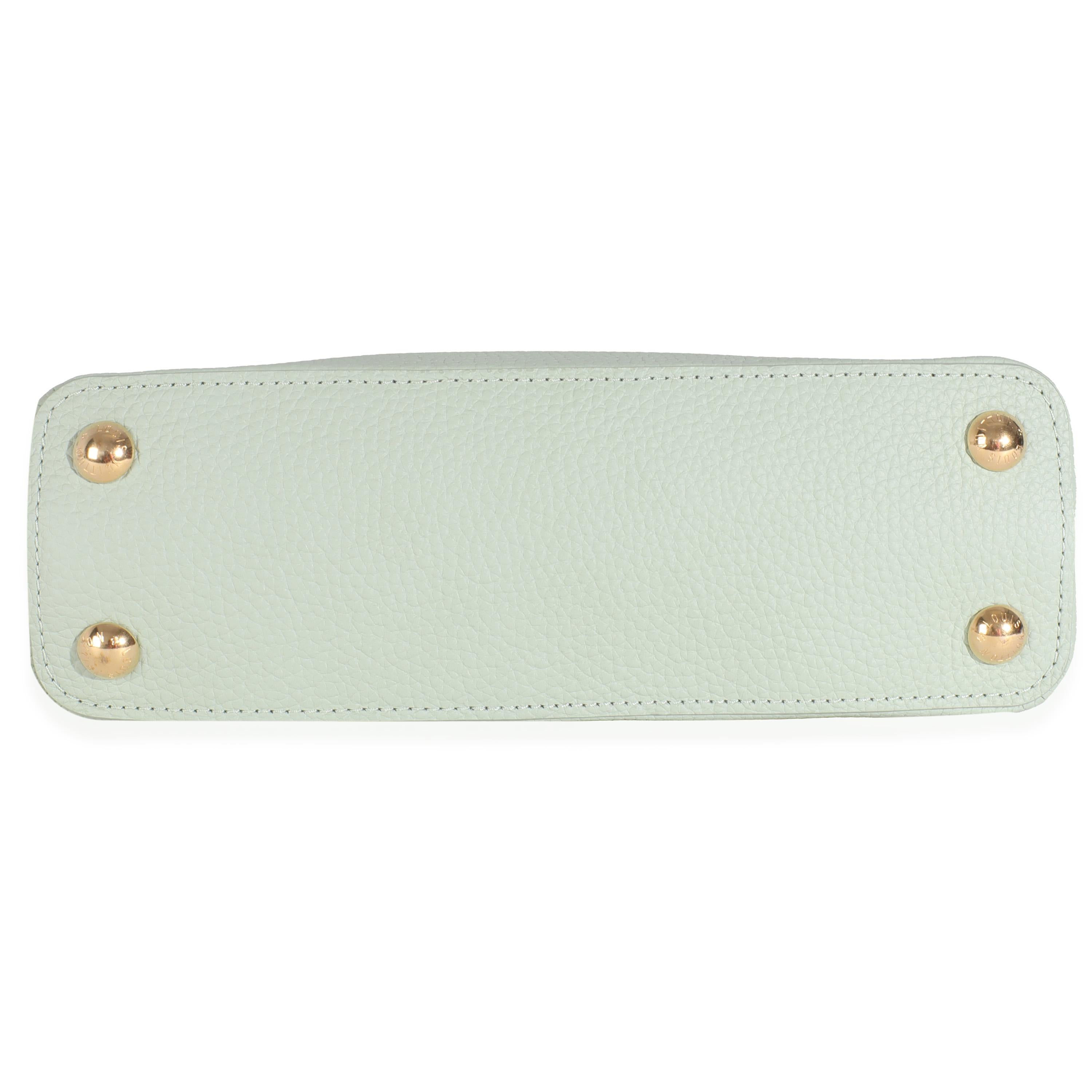 Louis Vuitton Jade Taurillon Fiore Capucines BB in vendita 3