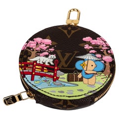 Porte-monnaie rond de jardin japonais Louis Vuitton, neuf dans sa boîte