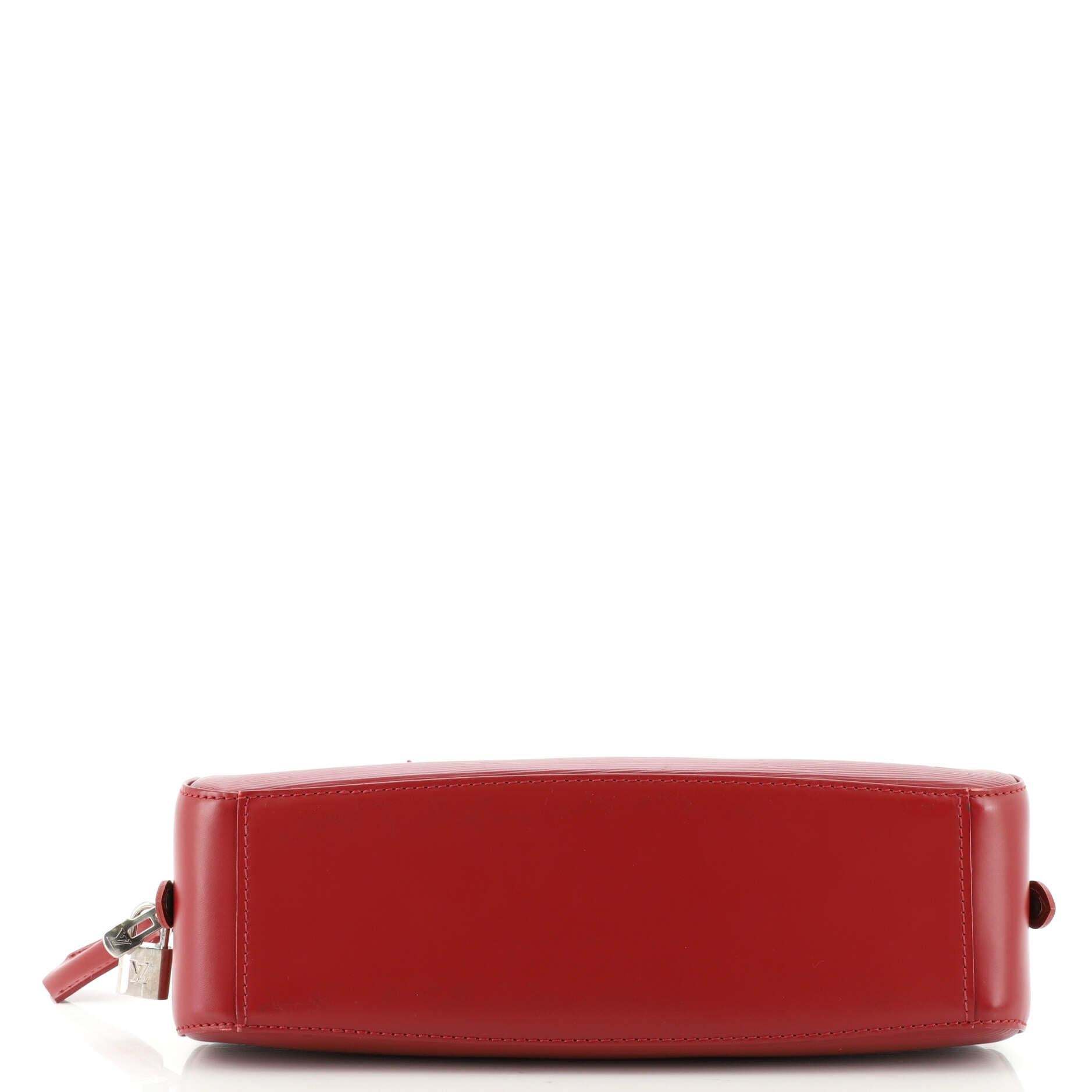 Red Louis Vuitton Jasmin Bag Epi Leather