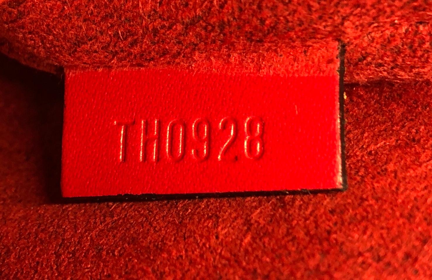 Red Louis Vuitton Jasmin Bag Epi Leather