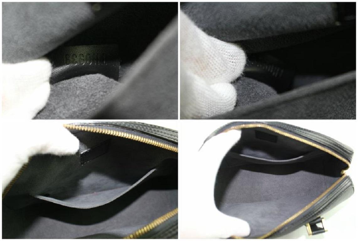 Louis Vuitton Jasmin Bowler 8lz0918 Schwarze Ledertasche im Zustand „Gut“ im Angebot in Dix hills, NY