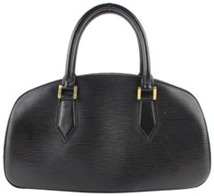 Vintage Louis Vuitton Jasmin Bowler 8lz0918 Black Leather Satchel