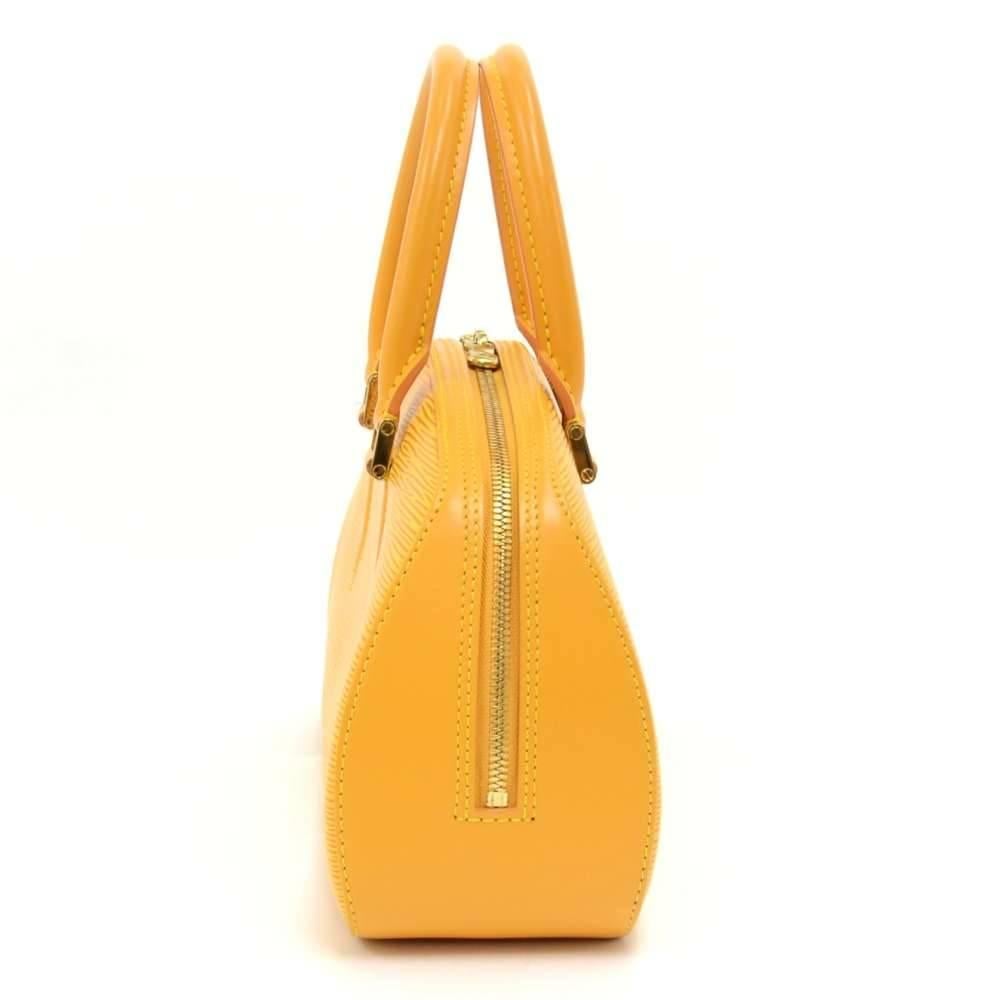 Women's Louis Vuitton Jasmin Yellow Epi Leather Hand Bag